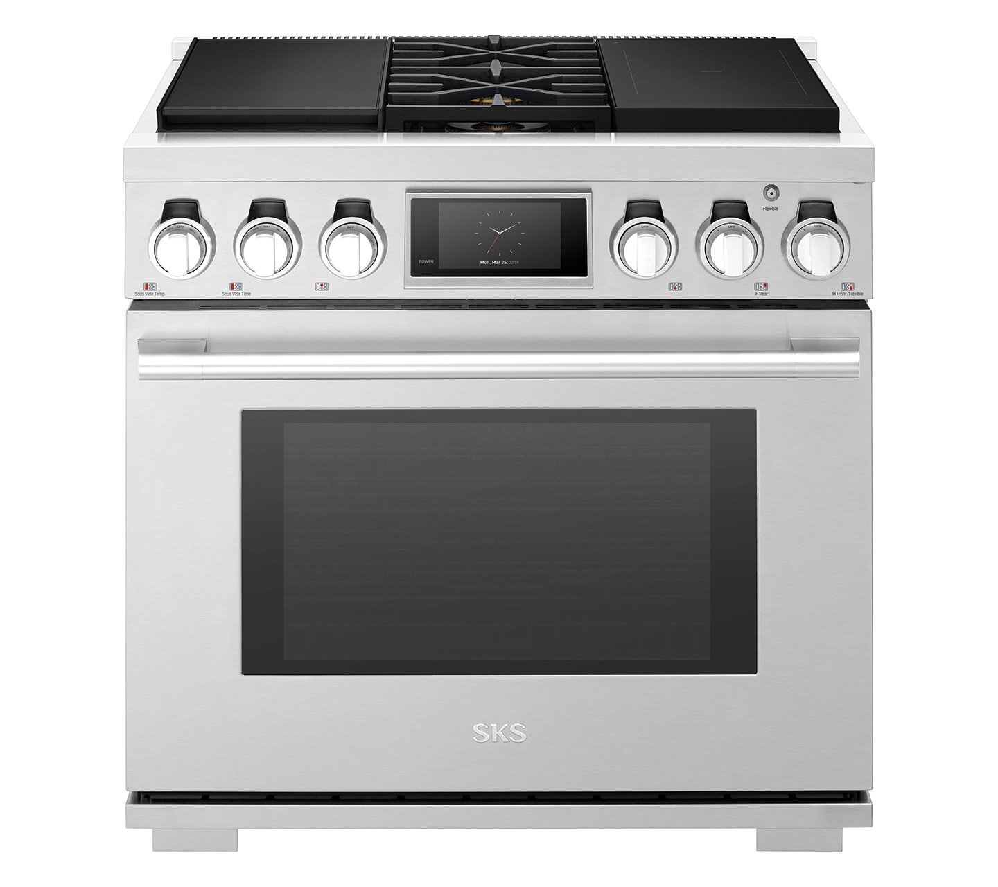 36-inch Dual-Fuel Pro Range with Sous Vide and Induction