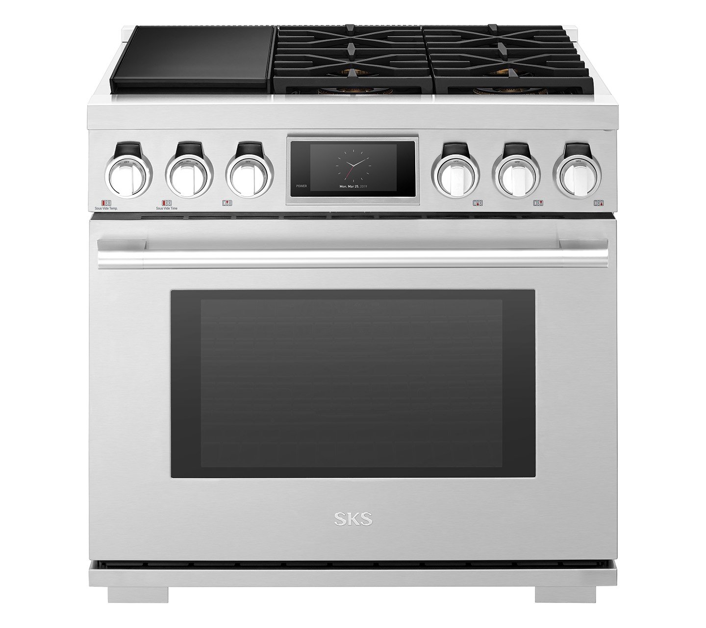 36-inch Dual-Fuel Pro Range with Steam-Combi Oven and Sous Vide
