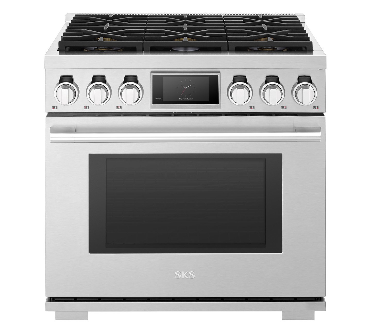 36-inch Dual-Fuel Pro Range with 6 Burners