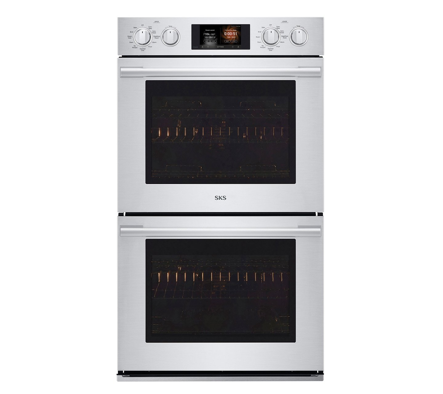 30-inch Double Wall Oven with Steam-Combi